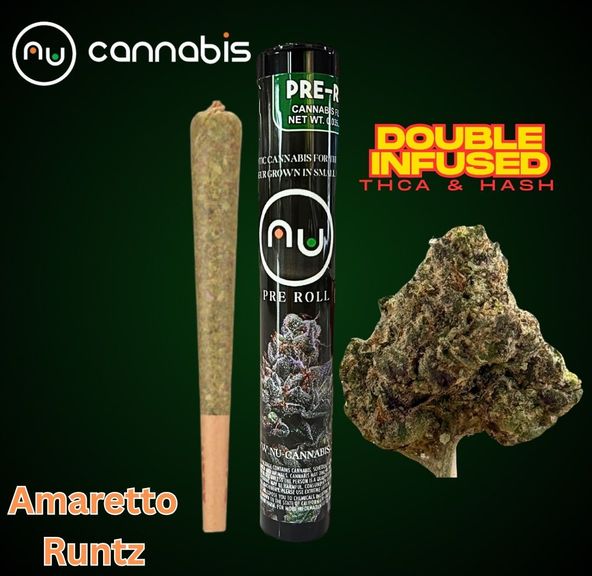 NuCannabis - Lemon Amaretto Runtz 1.2g - THCA/HASH PRE ROLL INFUSED