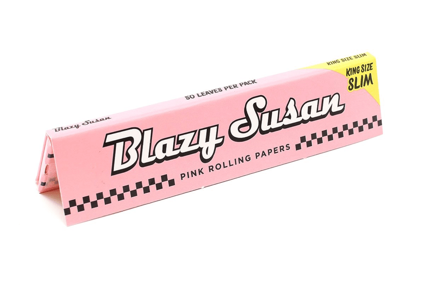 King Size Pink Rolling Papers by Blazy Susan