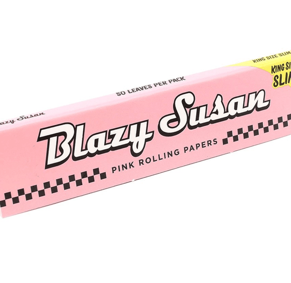 King Size Pink Rolling Papers by Blazy Susan