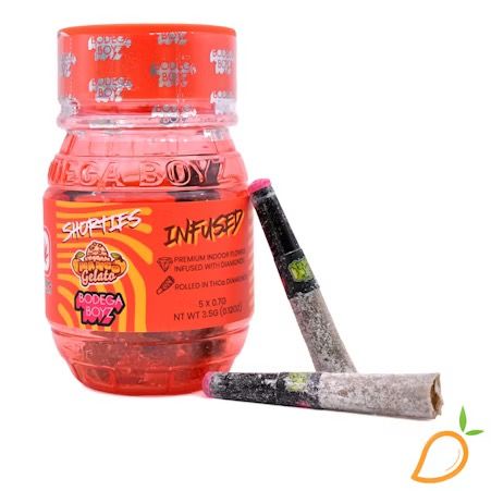 Bodega Boyz Infused Pre-roll Pack - 3.50 g - 5 Serv - Mango Gelato