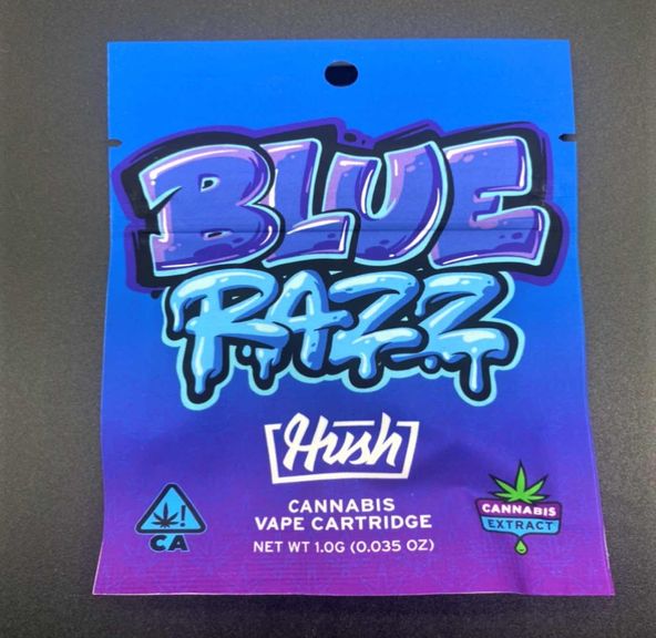 Blue Razz - 1g Cart (THC 92%) by HUSH **2 for $50**