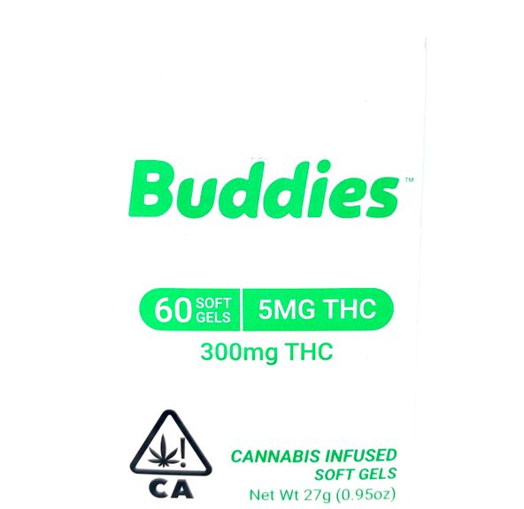 Buddies - 5mg Capsules - 60pc - 300mg