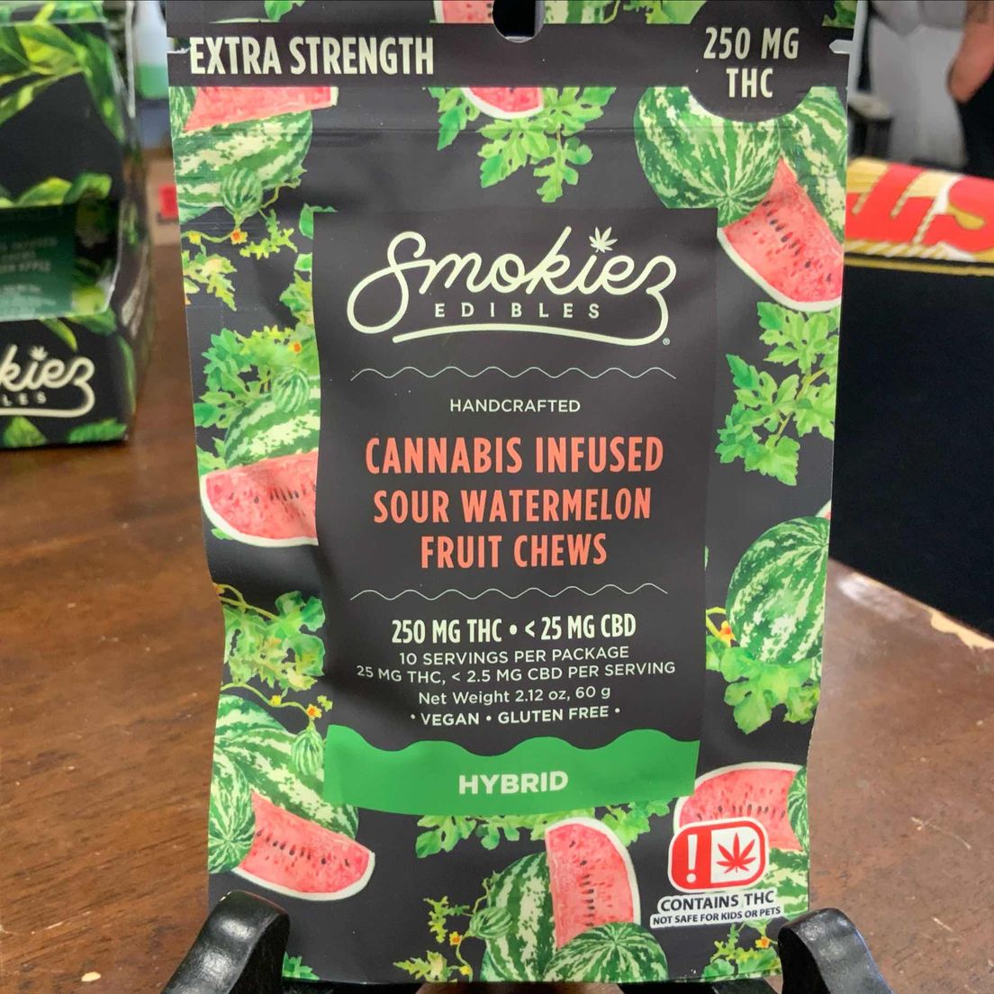 Sour Watermelon Smokiez Hybrid Gummies 250mg