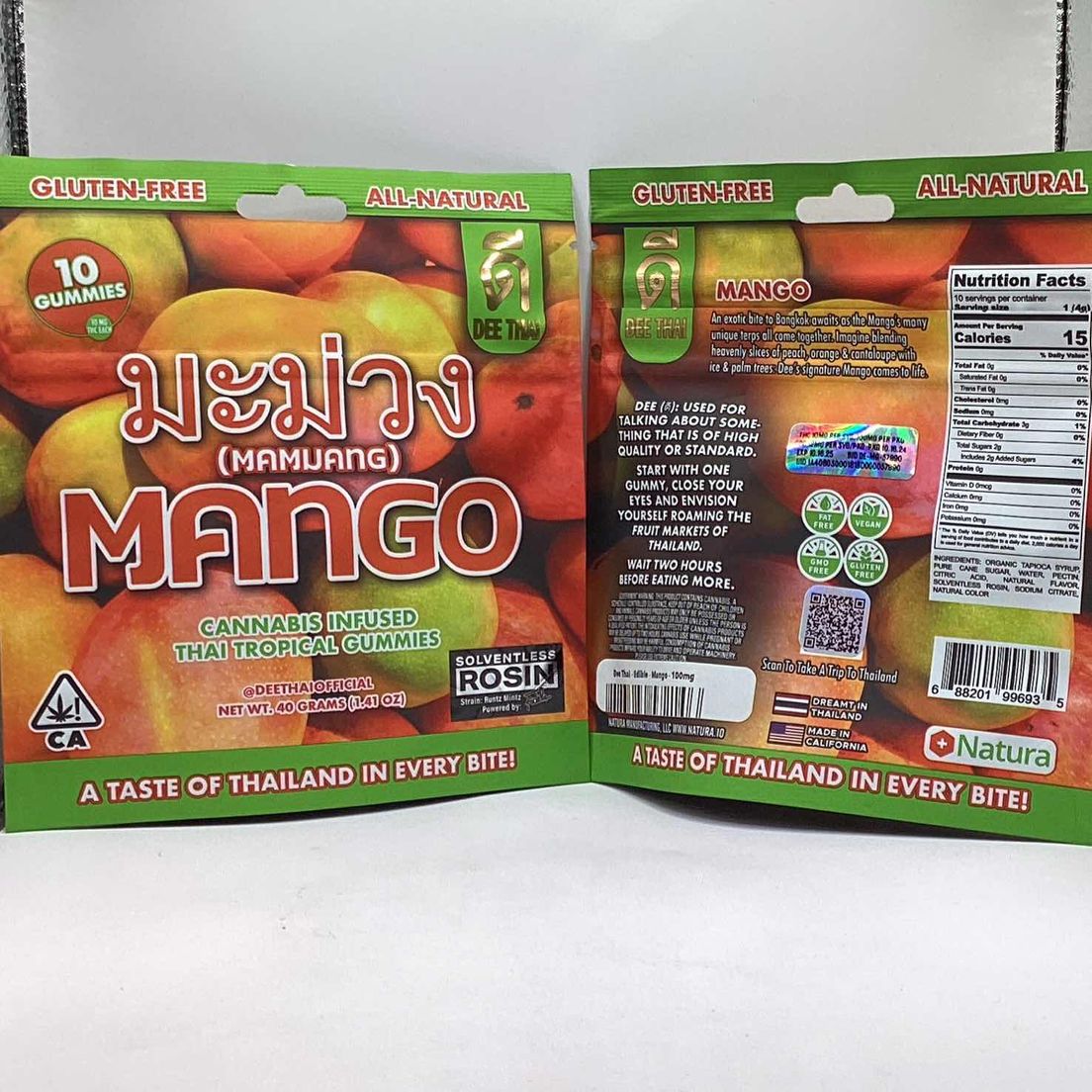 Dee Thai - Edible - Mango - 100mg