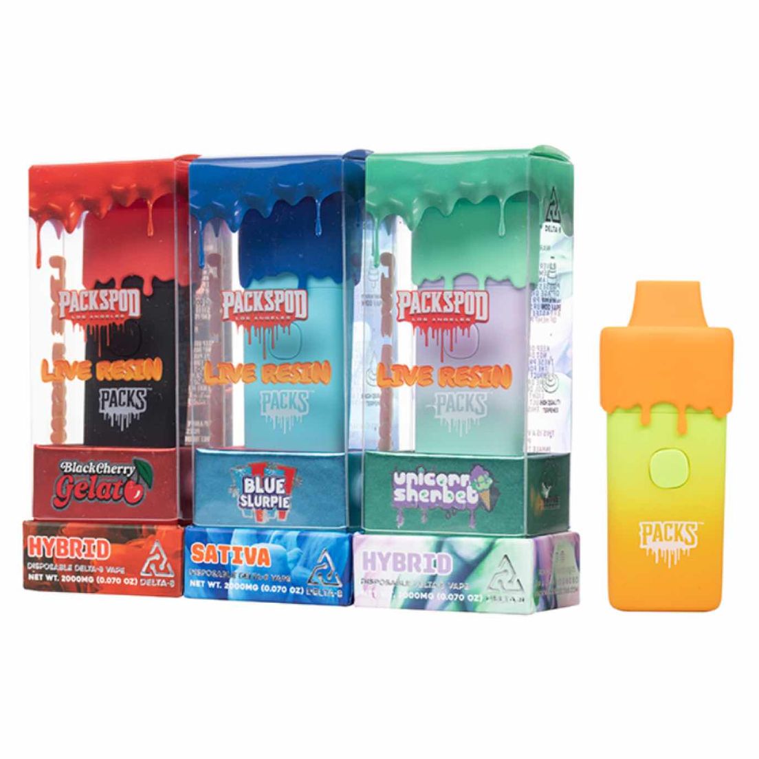 Pack Pods -2g Live Resin Disposable (SnickerBocker)