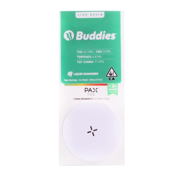 Buddies - Live Resin PAX Pod - Triple Tangie Banana - .5g