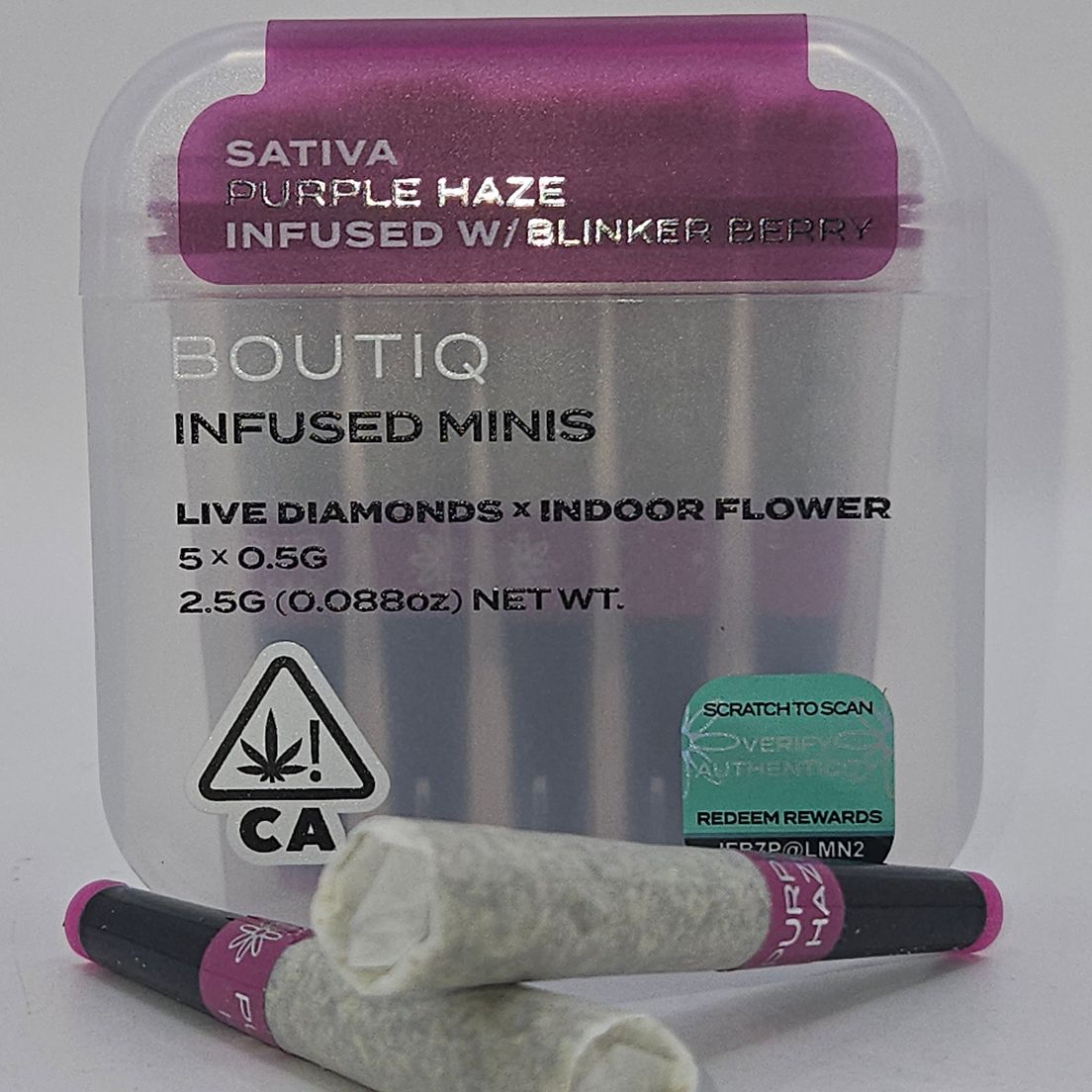 Boutiq Mini Joints (5ct) - Purple Haze w/ Blinkerberry