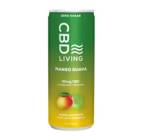 CBD Living 30mg CBD Sparkling Water- Mango Guava