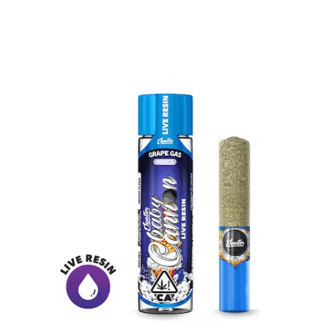 Baby Cannon Grape Gas  Live Resin Infused Pre-Roll