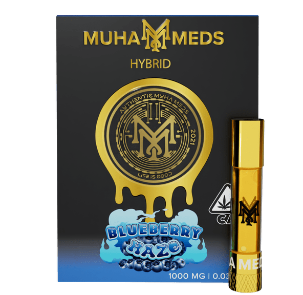 Muha | Vape Cart | 1g | Distillate | Blueberry Haze