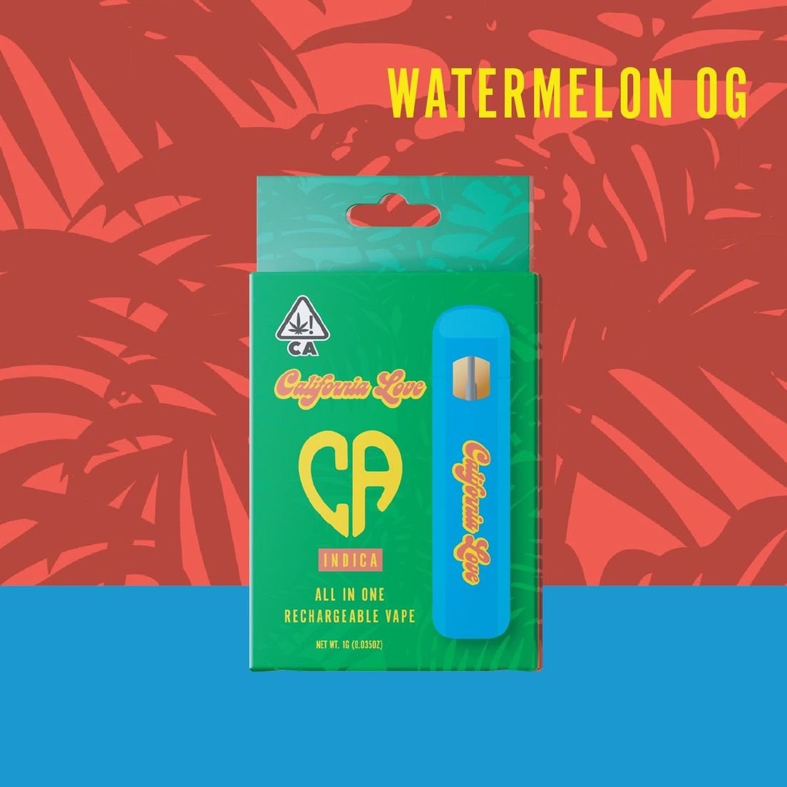 California Love- Watermelon OG Disposable 1g (I)