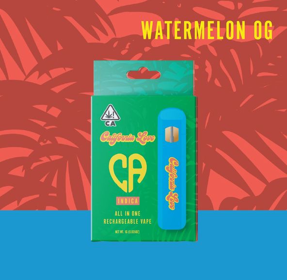 California Love- Watermelon OG Disposable 1g (I)