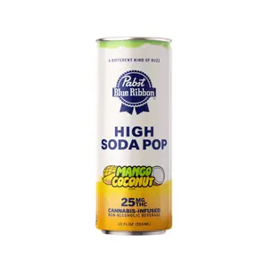Pabst Blue Ribbon High Soda Mango Coconut Singles 25mg