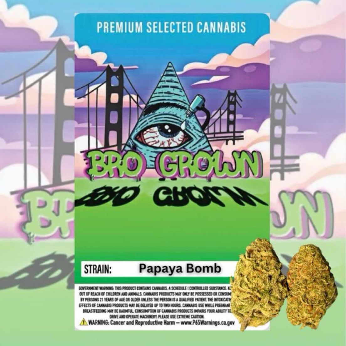 Bro Grown - Papaya Bomb 3.5G - FLOWER
