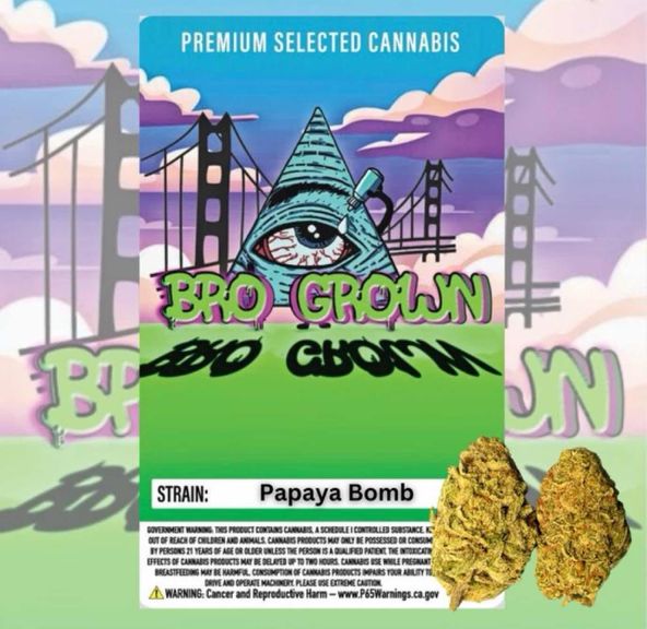Bro Grown - Papaya Bomb 3.5G - FLOWER