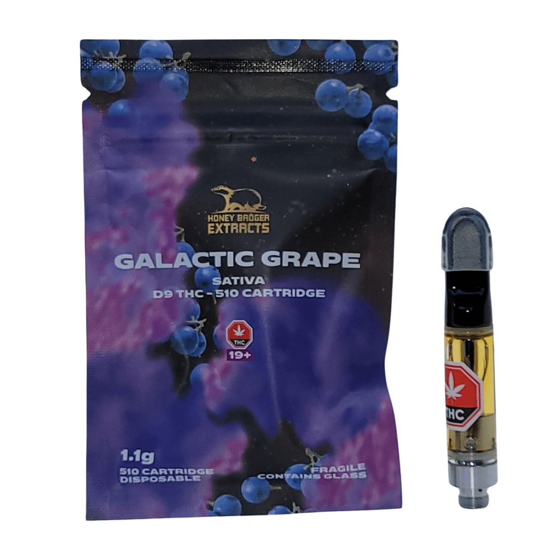 Galactic Grape - 1G D9 Cartridge by Honey Badger