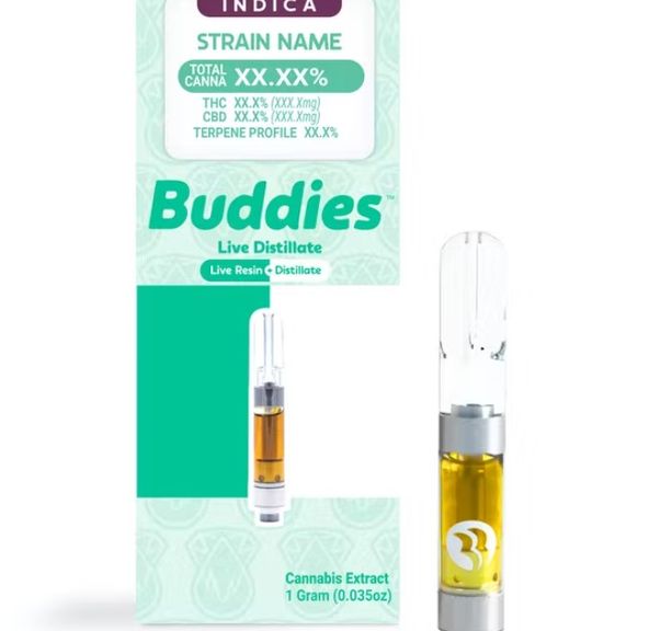 BUDDIES Bubba Zkittles Indica Live Distillate Vape