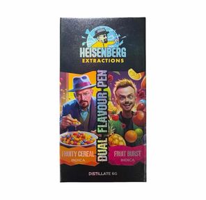 HEISENBERG DUAL CHAMBER VAPE – FRUITY CEREAL INDICA + FRUIT BURST INDICA (3 GRAM + 3 GRAM)