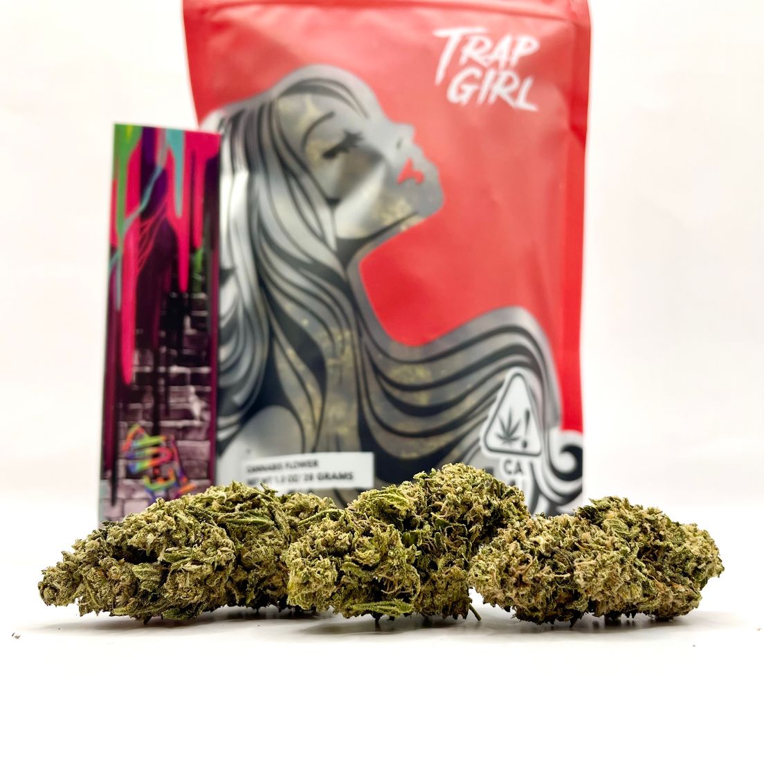 PRE-ORDER ONLY *Deal! $79 1 oz. Lemon Sour Diesel (29.3%/Hybrid - Sativa Dominant) - Trap Girl + Rolling Papers