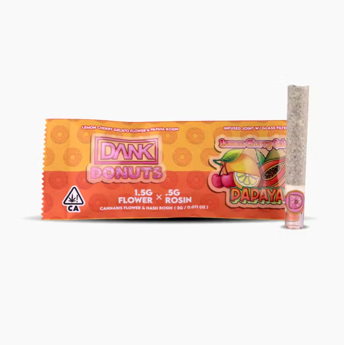 Dank Donuts Lemon Cherry Gelato x Papaya - Rosin Hole Joint