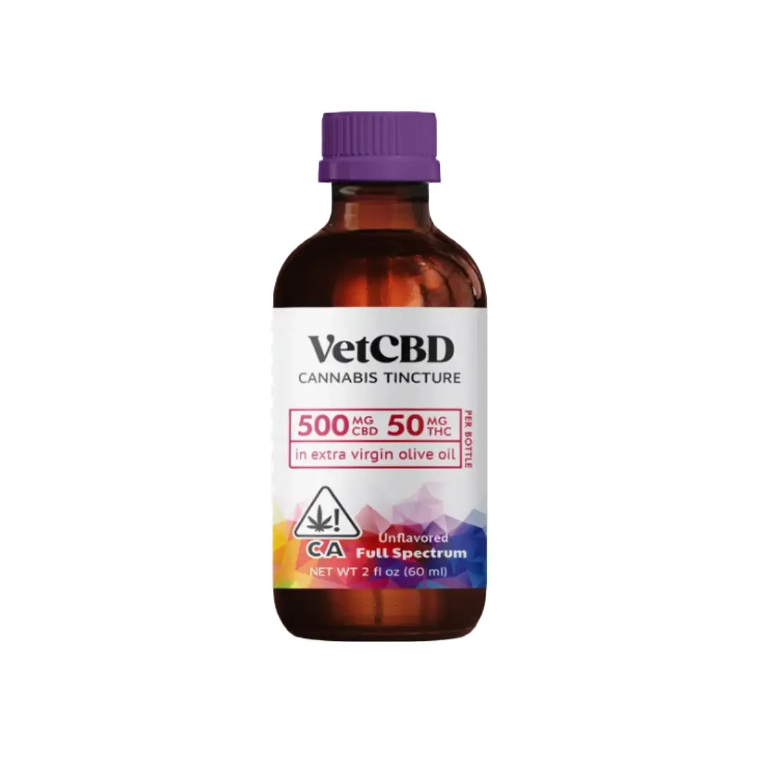 VET CBD Extra Strength Tincture 500mg CBD / 50mg THC