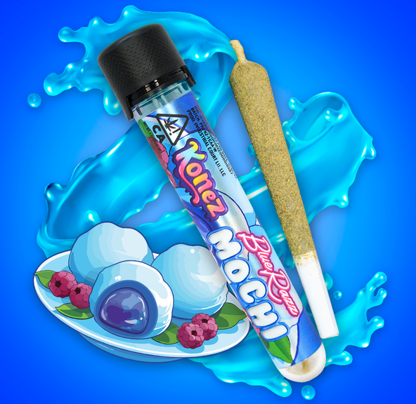 KONEZ Blue Razz Mochi Pre Roll 1.2g