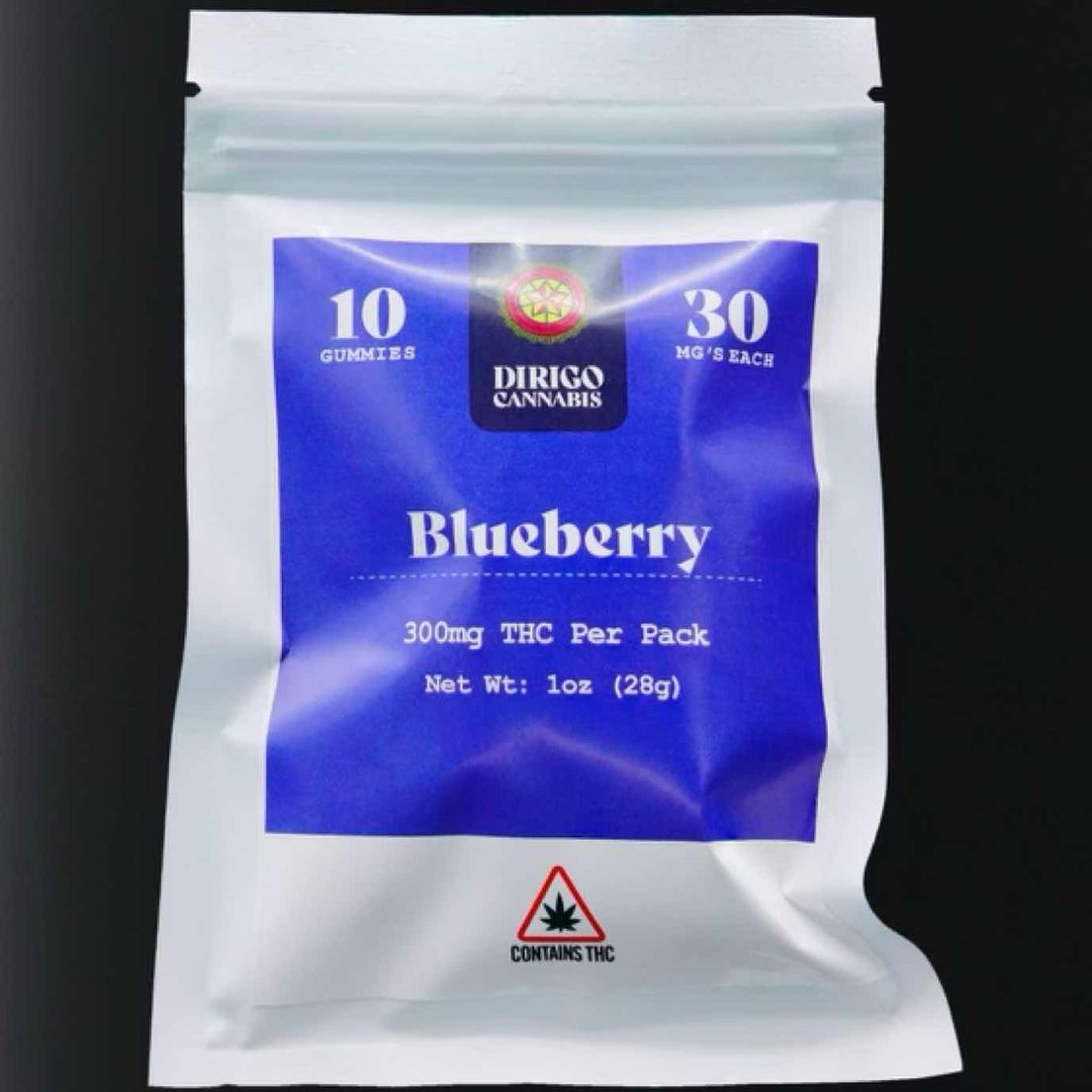 300mg Blueberry Gummies | Dirigo Cannabis