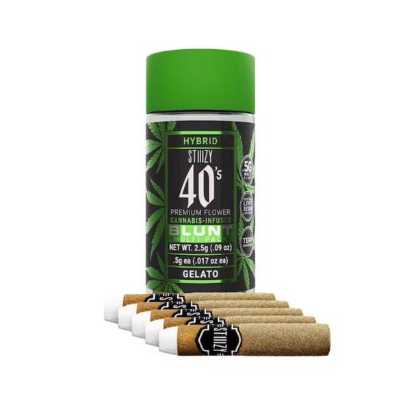 [STIIIZY] Infused Blunt 5 pack - 2.5g - 40s Gelato (H)