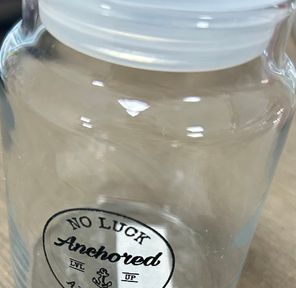 Anchored - Glass Stash Jar w/ Logo