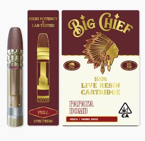 Big Chief — 100% Live Resin Cartridge 1.00 g