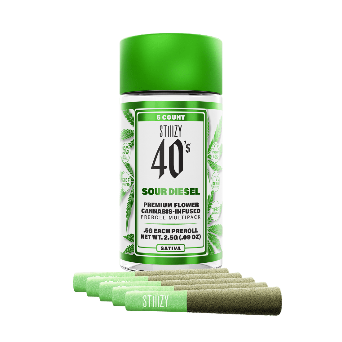 .5G 40S PREROLL MULTI PACK - SOUR DIESEL