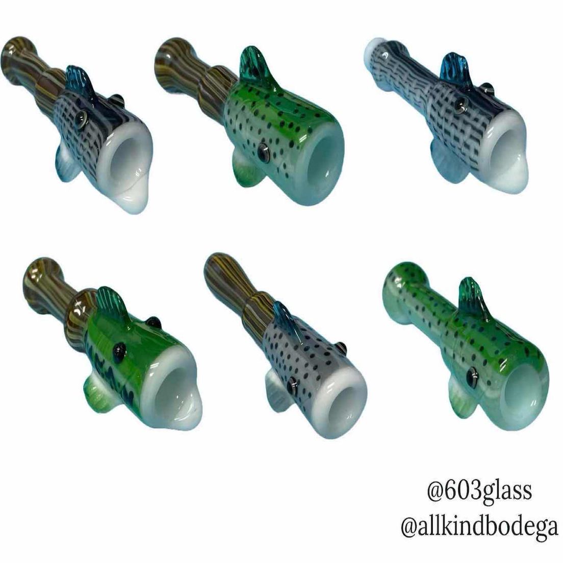 603 Glass - Fish Chillum Pipe (@603glass)