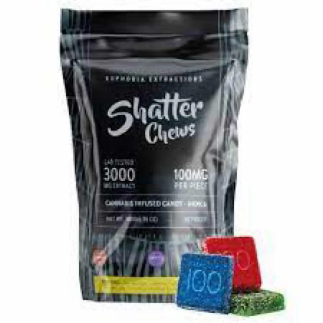 3000mg Shatter Chews Party Pack - Indica 180.00 g