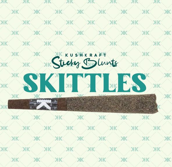 1 x 1g Shatter Infused Sativa Blunt Skittles by KushKraft