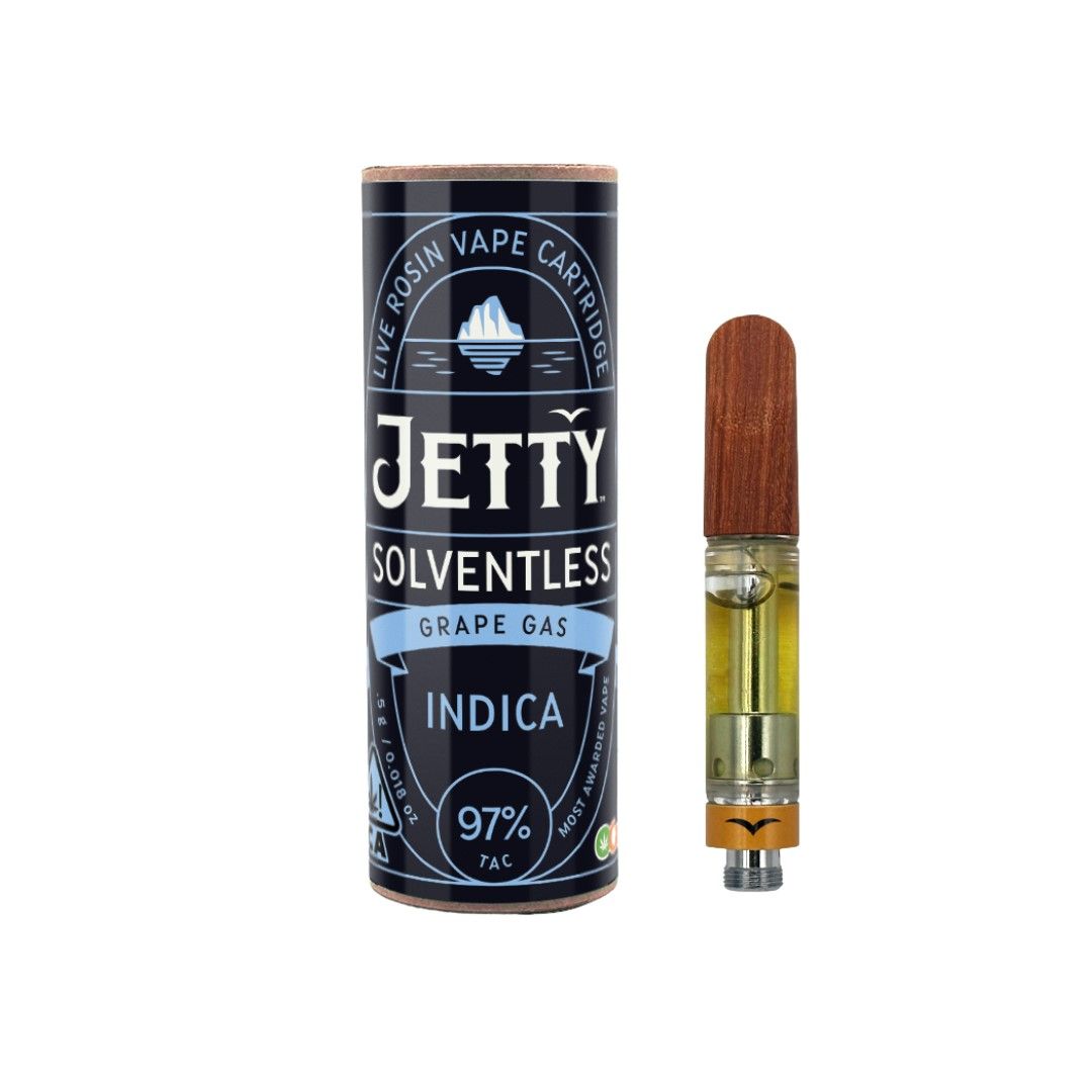 Jetty Solventless Cartridge Grape Gas 1g