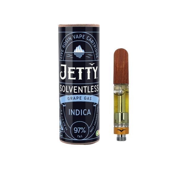 Jetty Solventless Cartridge Grape Gas 1g