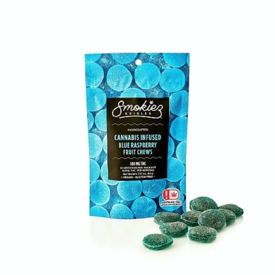 100mg Fruit Chews - Blue Raspberry 60.00 g