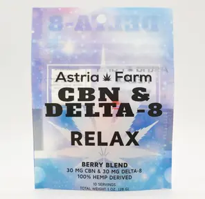 AF Delta 8 THC + CBN Relax Gummies, 60mg