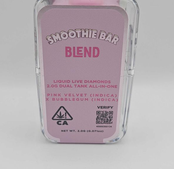 Smoothie Bar - Disposable - Pink Velvet x Bubblegum - 2G