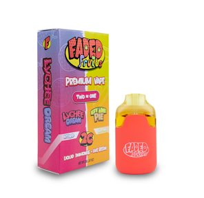 Faded Fruits Liquid Diamonds & Live Resin Disposable 2g - Lychee Dream (H) x Key Lime Pie (S)