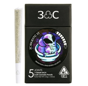 3C Farms - Majestic 33 Prerolls (5 Pack) - 3.5 g