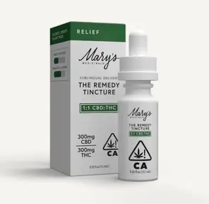 Mary's Medicinals Tincture Relief 1:1 300mg CBD/ 300mg THC
