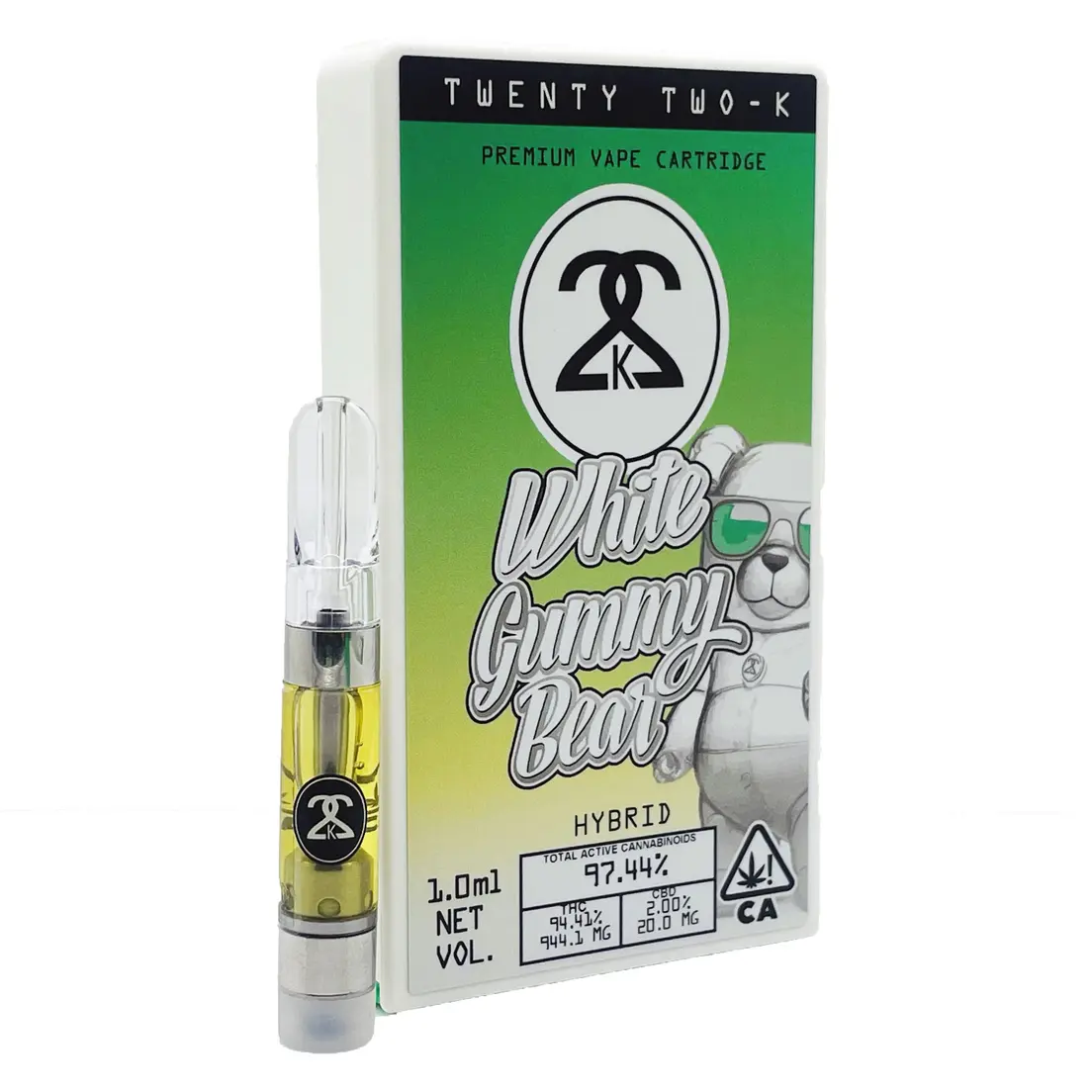22K - White Gummy Bear - Cartridge - 1G