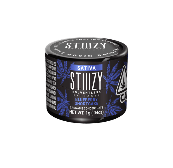 STIIIZY EXTRACTS - 1G LIVE ROSIN BADDER - BLUEBERRY SHORTCAKE