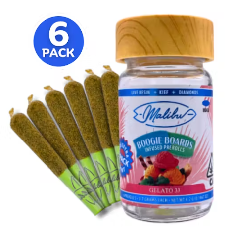 Boogie Boards | Gelato 33 | 6pk Infused Prerolls