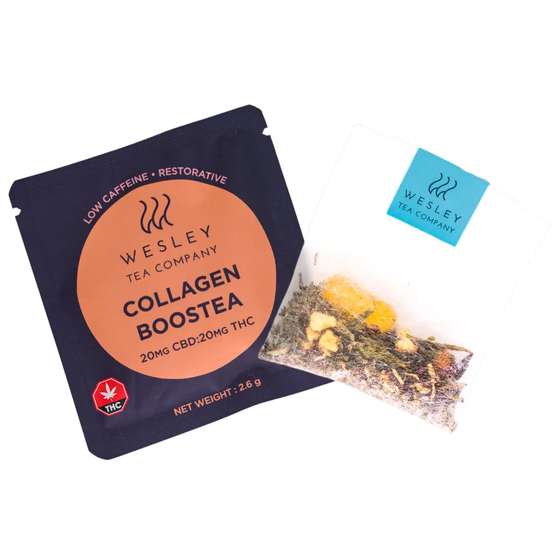 Collagen Boostea 1:1 20mg CBD:20mg THC Single | Wesley Tea