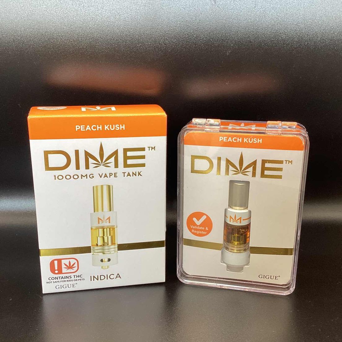 PEACH KUSH DIME 1000MG TANK