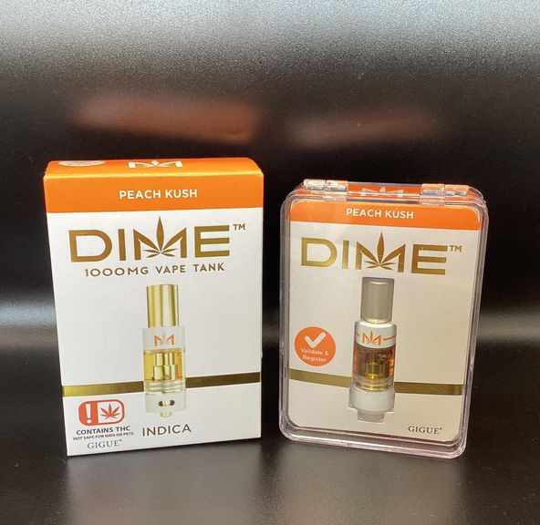 PEACH KUSH DIME 1000MG TANK