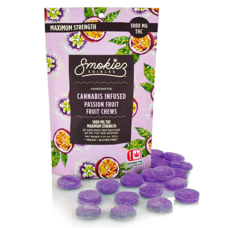 Passionfruit 1000mg THC Fruit Chews