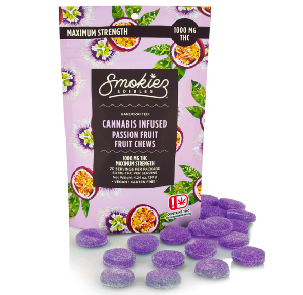 Passionfruit 1000mg THC Fruit Chews
